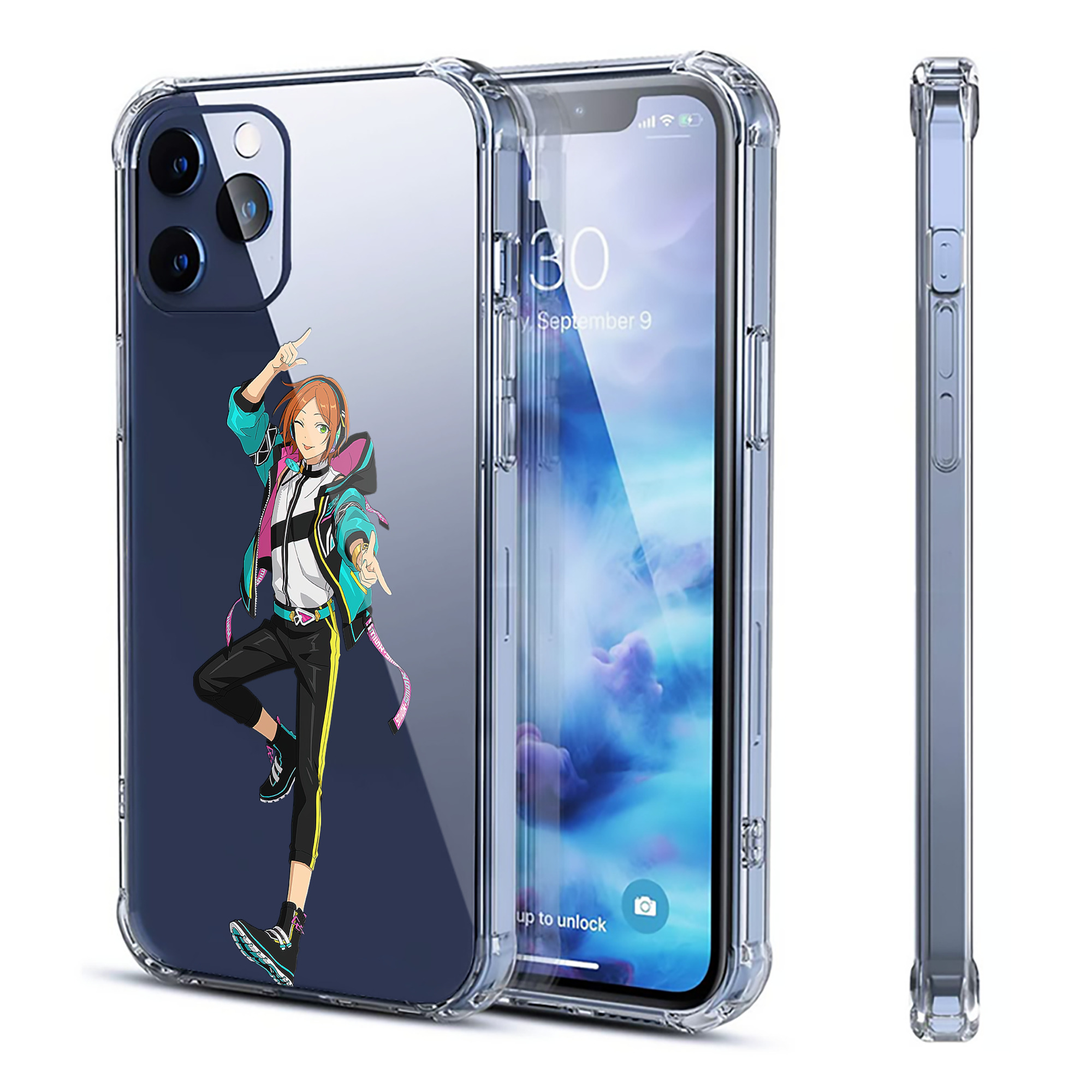 （画像用） あんさんぶるスターズ! Ensemble Stars 【iPhone 12シリーズ対応】透明スマホケース（クリアソフトケース）